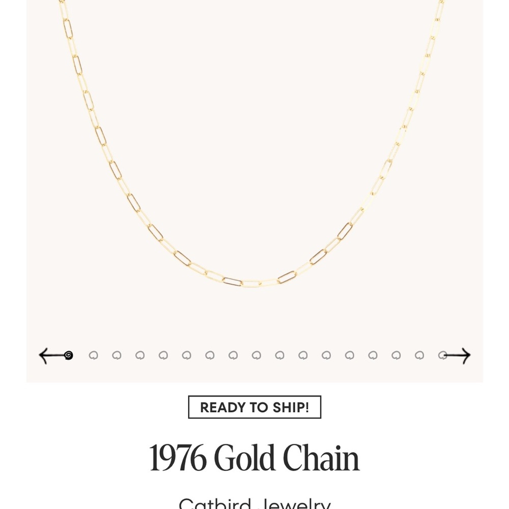 1976 Gold Chain Necklace